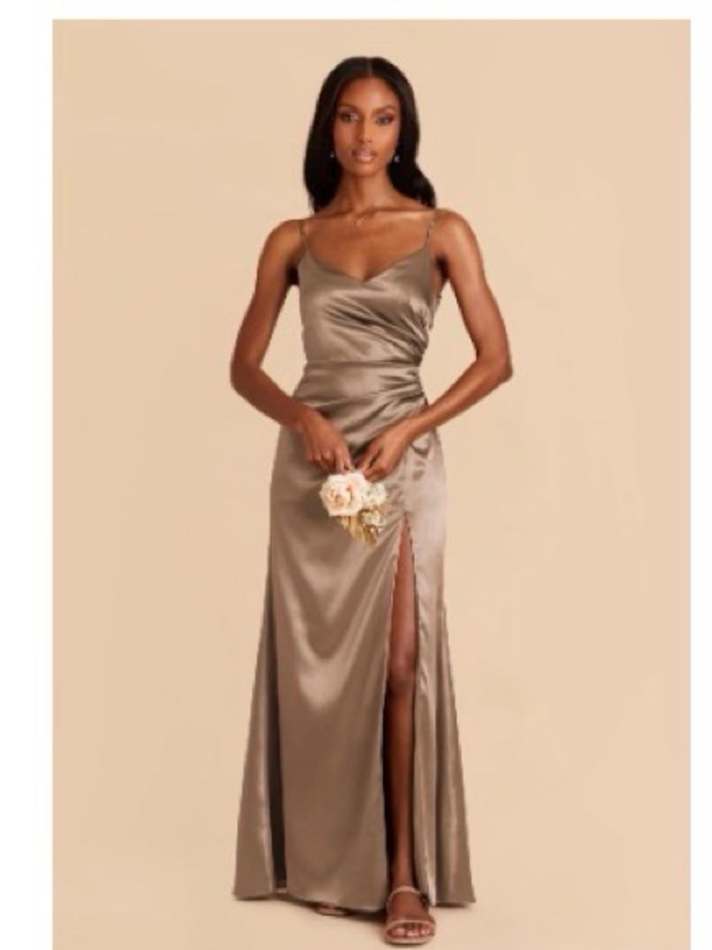 Birdie Grey Catherine Shiny Satin Dress